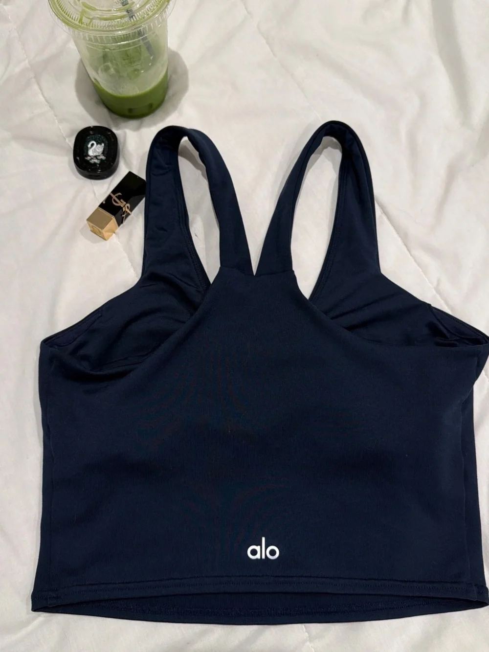 ALO Yoga Navy Airbrush Tank